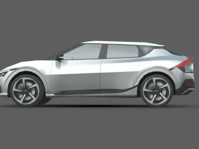 Kia EV6 GT Low-poly 3D model
