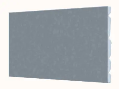 Weathered Granite Cobble Wall 3D model