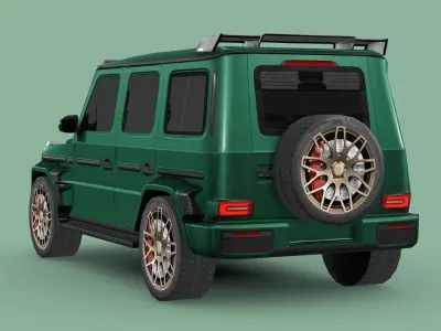 Mercedes-Benz AMG G63 BRABUS 700 Low-poly 3D model
