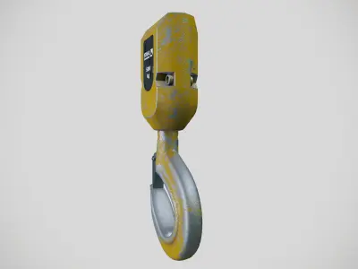 Industrial hook Low-poly 3D model by Asset-World