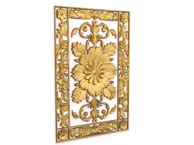 classical door decor 05 3D model