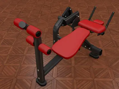 Gym AB Bench Machine 3D model