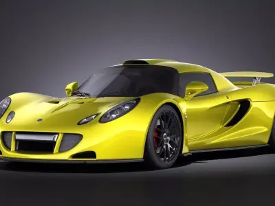 Hennessey Venom GT 2012 VRAY 3D model