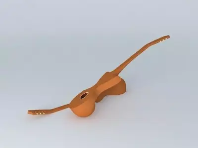 Guitar body Free 3D model