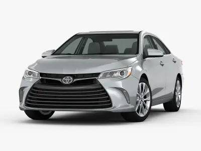 Toyota Camry XLE 2015 detailed interior 3D model