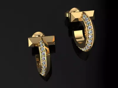 Tiffany Earrings 3D print model get