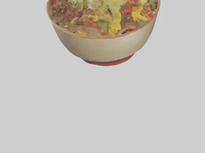 Burrito bowl model 3D model