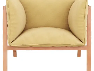 Fotel Umomoku 3d model Low-poly 3D model