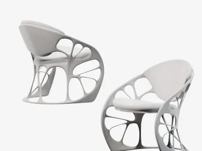 Modern light luxury lounge chairs  side chairs  dining chairs 3D model