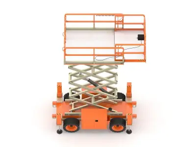 JLG Engine Powered Scissor Lift 3D model