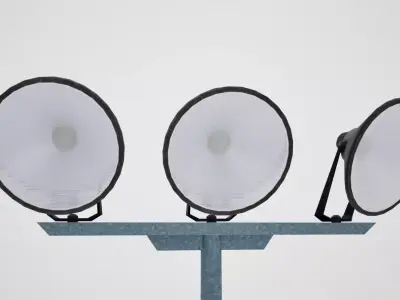 Stadium lights small Low-poly 3D model