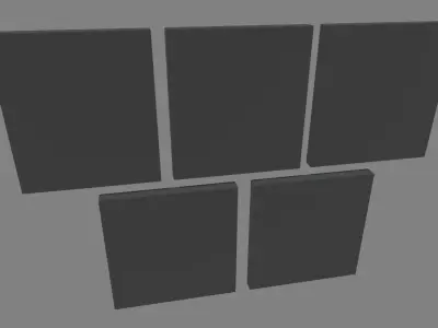 Halloween Pictures Frames 03 Low-poly 3D model