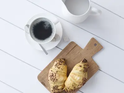Decor Set Chocolate Croissant 3D model
