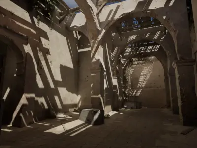 Counter Strike 2 - Dust2 Map Unreal Engine 3D model