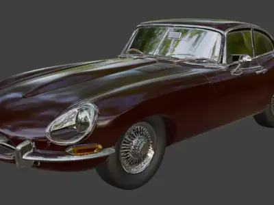 1961 Jaguar E-Type 3D Printable Model 3D print model