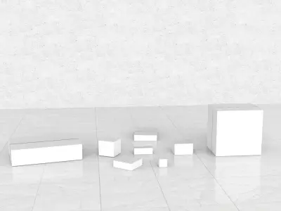 Cardboard Boxes Collection 03- PBR Low-Poly Low-poly 3D model