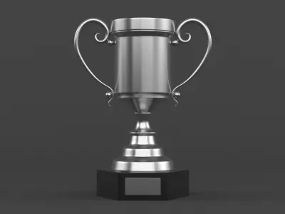 Trophy Cup 3D model 6