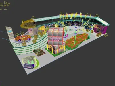 Exhibition - Area - 34X19-3DMAX2009-05 3D model