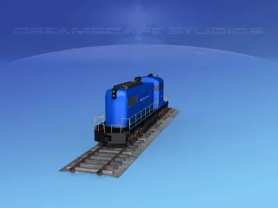 Diesel Locomotive V07 3D model