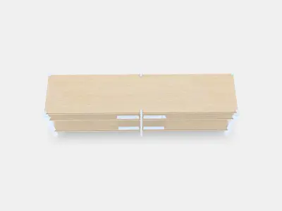 JATTESTA TV bench 1 Low-poly 3D model
