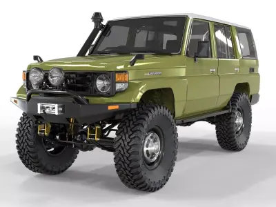 Generic Land Cruiser FZJ76 AUS 2002  3D model