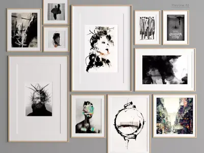 Art Frame 321 Low-poly 3D model