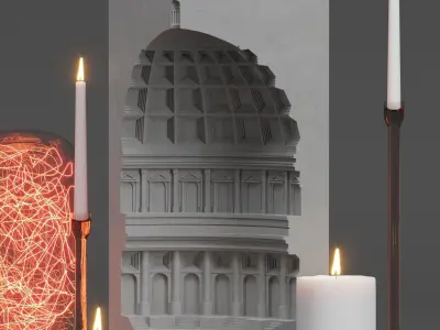 Decorative set - Pantheon 3D model