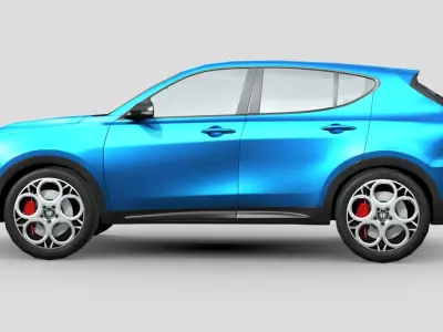 Alfa Romeo Tonale 2023 Low-poly 3D model