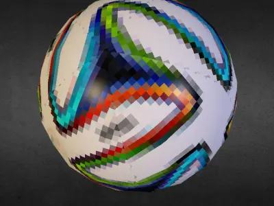 Brazuca soccer ball free Free low-poly 3D model