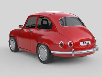 Generic Compact City Car 1960 3D model