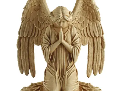 angel prayer 3D model