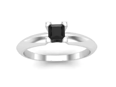 AV 519 Princess Cut Diamond Ladies Solitaire Engagement Ring 3D print model