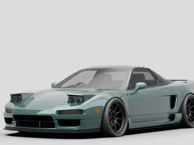 Honda NSX High-quality 3D model Low-poly 3D model