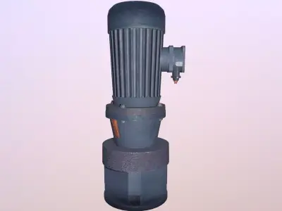 Motor Pump Low-poly 3D model