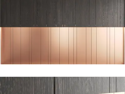 Decorative wall panel set 19 3D model