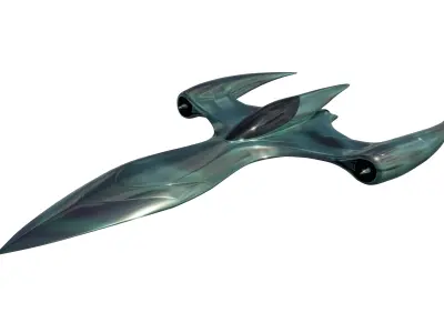 Sci fi aircraft Free 3D model
