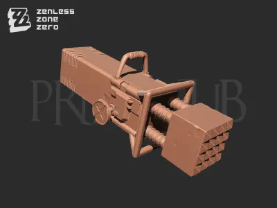 Zenless Zone Zero ben bigger W-Engine Big Cylinder for cosplay 3D print model