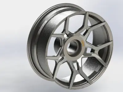 3D Models Rim Ryker Arm 16 dan 20 front and back 3D model