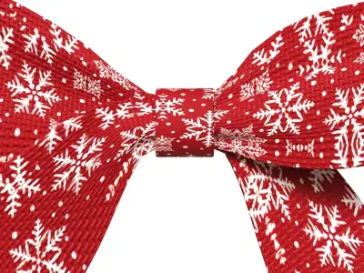 Christmas Bow Ribbon 78 Low-poly 3D model