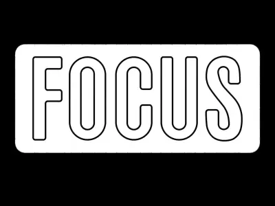 Focus Neon Sign 3D model