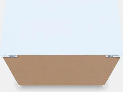 MALM Chest of 3 drawers Low-poly 3D model