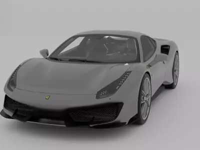 Ferrari 488 Pista 3D model purchase