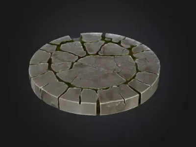 Forgotten Arena Platform Low-poly 3D model