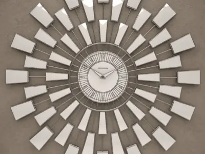 Darts Style Wall Clock 13 3D model