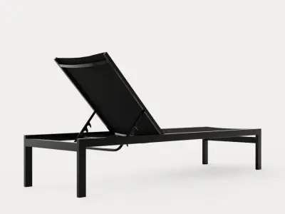 Vegas lounge bed Low-poly 3D model