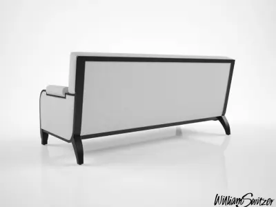 William Switzer The Chaise Fontenac Three Seat Sofa 3D model