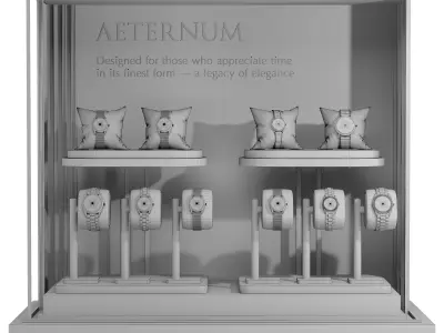 Luxury Watch Display 04 3D model