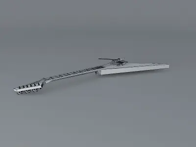 Jackson Custom Shop Vinnie Vincent Model guitar Free 3D model