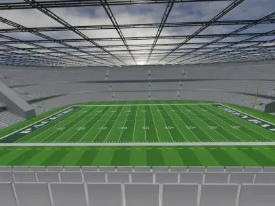 Green Bay Packers - American Football Stadium Low-poly 3D model
