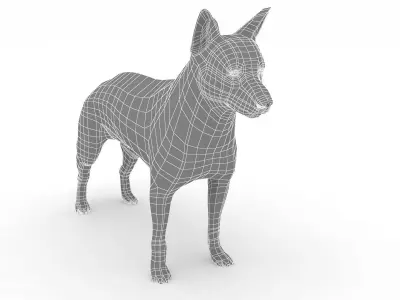 cute dog 3D model